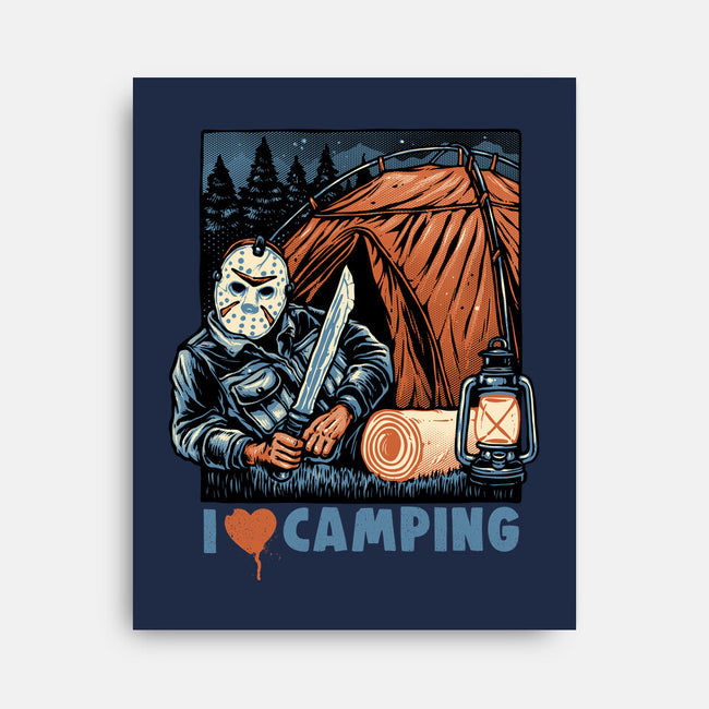 In Love With Camping-None-Stretched-Canvas-glitchygorilla