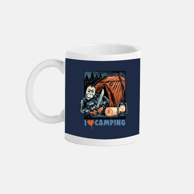 In Love With Camping-None-Mug-Drinkware-glitchygorilla