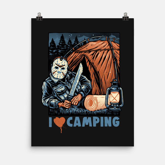 In Love With Camping-None-Matte-Poster-glitchygorilla