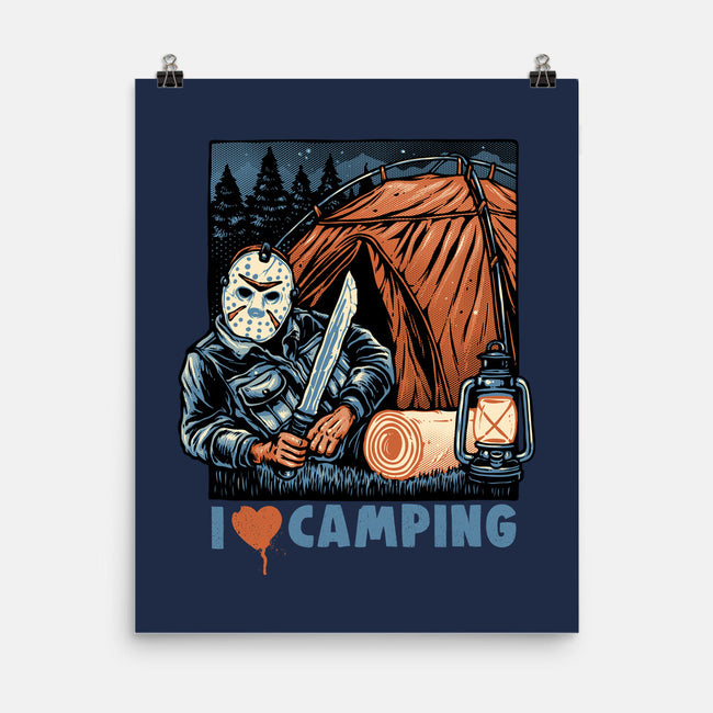 In Love With Camping-None-Matte-Poster-glitchygorilla