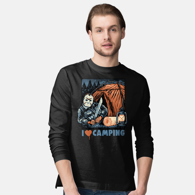In Love With Camping-Mens-Long Sleeved-Tee-glitchygorilla