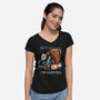 In Love With Camping-Womens-V-Neck-Tee-glitchygorilla