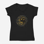Fire Blood-Womens-V-Neck-Tee-rocketman_art