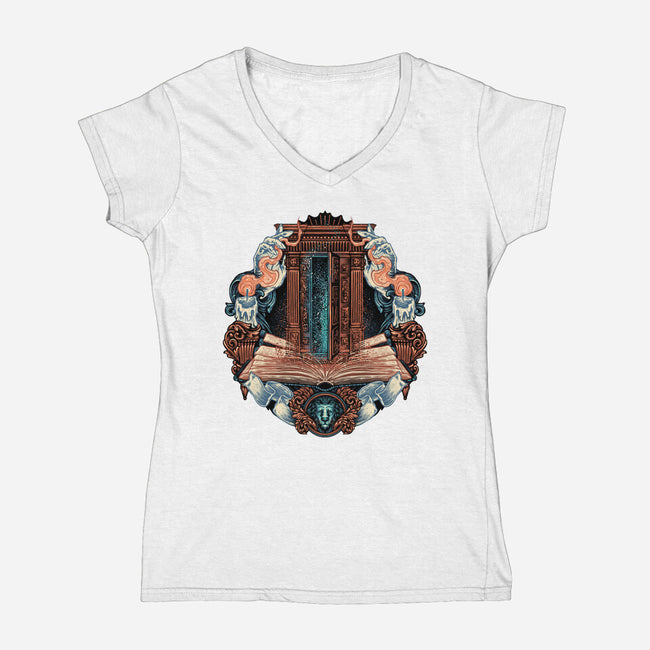 Story Of Witches And Hope-Womens-V-Neck-Tee-glitchygorilla