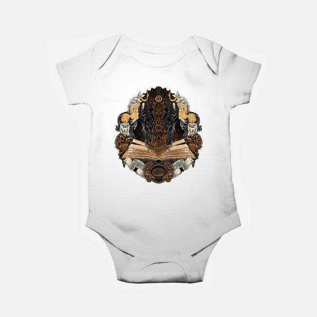 Story Of Shadows And Power-Baby-Basic-Onesie-glitchygorilla