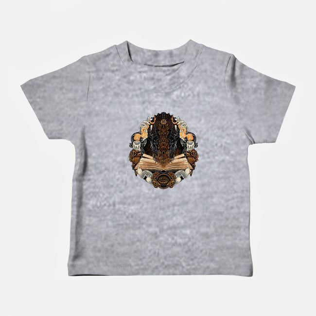 Story Of Shadows And Power-Baby-Basic-Tee-glitchygorilla