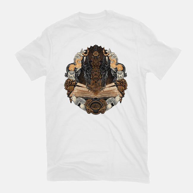 Story Of Shadows And Power-Womens-Fitted-Tee-glitchygorilla