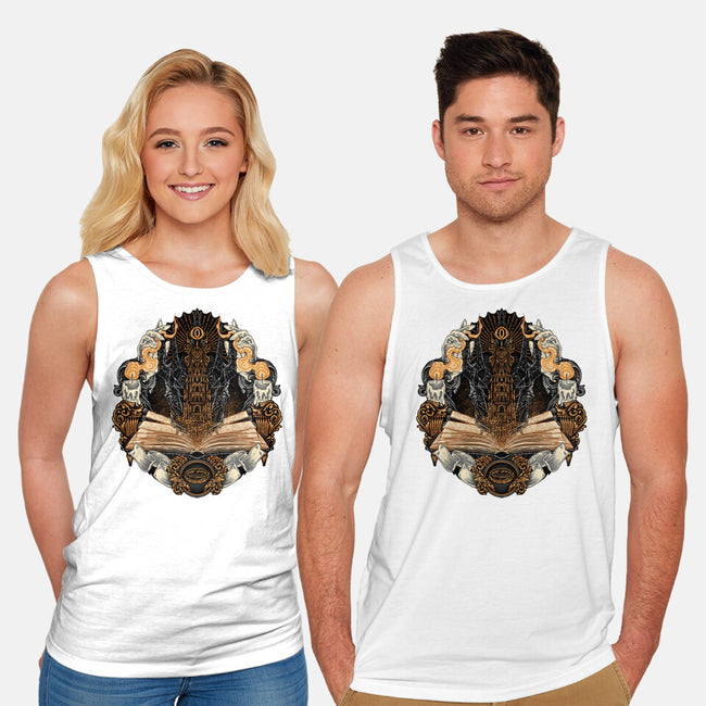 Story Of Shadows And Power-Unisex-Basic-Tank-glitchygorilla