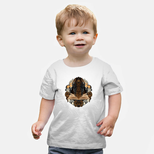 Story Of Shadows And Power-Baby-Basic-Tee-glitchygorilla