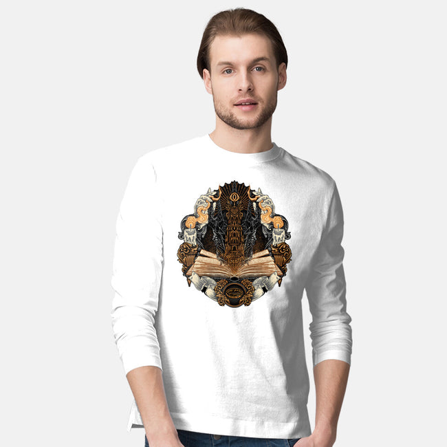 Story Of Shadows And Power-Mens-Long Sleeved-Tee-glitchygorilla