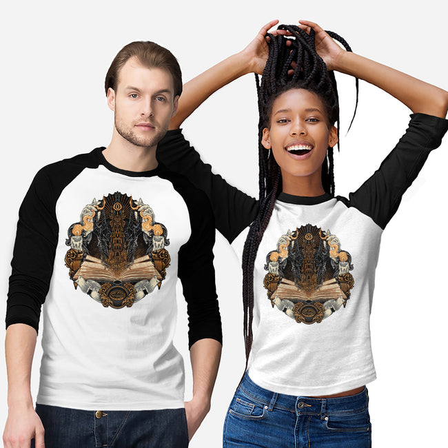 Story Of Shadows And Power-Unisex-Baseball-Tee-glitchygorilla