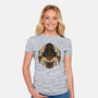 Story Of Shadows And Power-Womens-Fitted-Tee-glitchygorilla