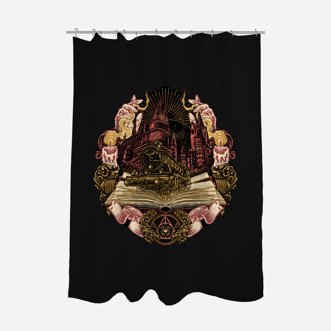 Story Of Embracing Destiny-None-Polyester-Shower Curtain-glitchygorilla
