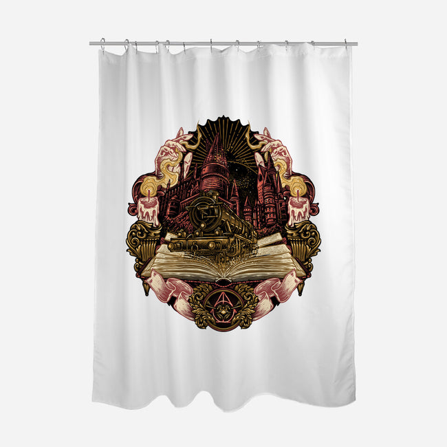 Story Of Embracing Destiny-None-Polyester-Shower Curtain-glitchygorilla