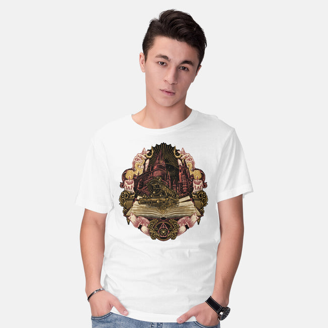Story Of Embracing Destiny-Mens-Basic-Tee-glitchygorilla