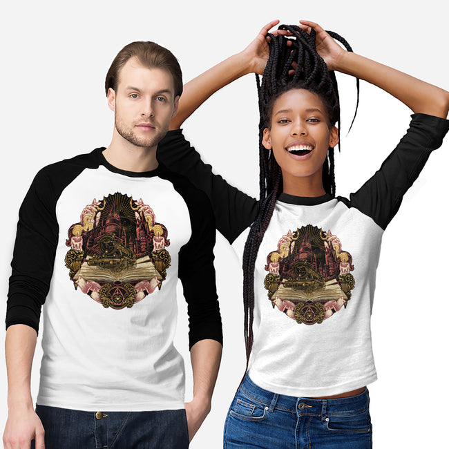 Story Of Embracing Destiny-Unisex-Baseball-Tee-glitchygorilla