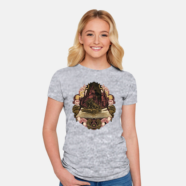Story Of Embracing Destiny-Womens-Fitted-Tee-glitchygorilla