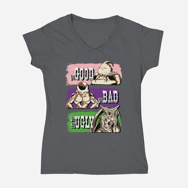 Good Bad Ugly DBZ-Womens-V-Neck-Tee-Diego Oliver