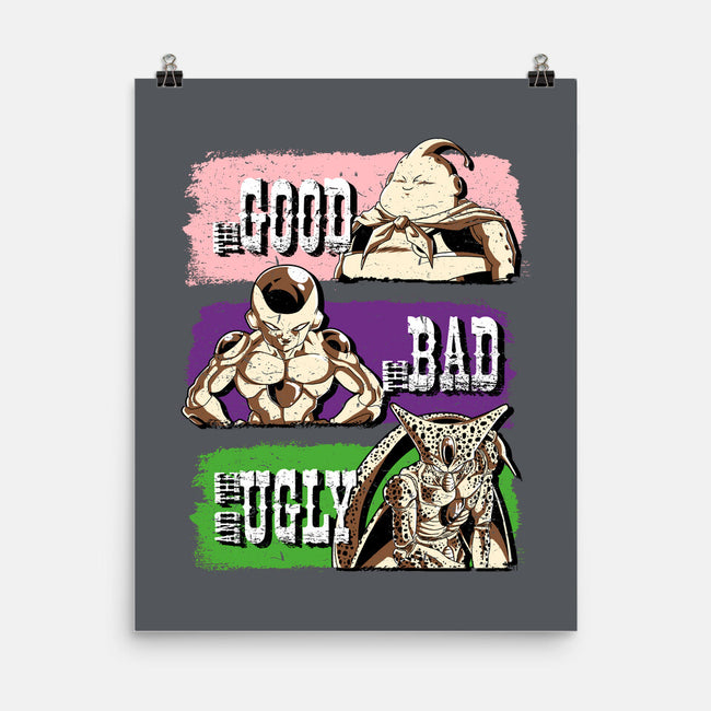Good Bad Ugly DBZ-None-Matte-Poster-Diego Oliver