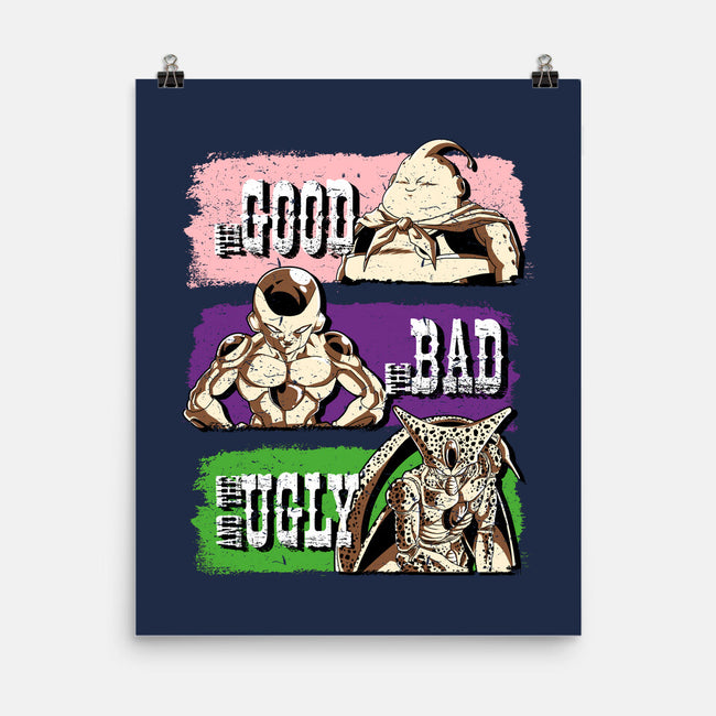 Good Bad Ugly DBZ-None-Matte-Poster-Diego Oliver