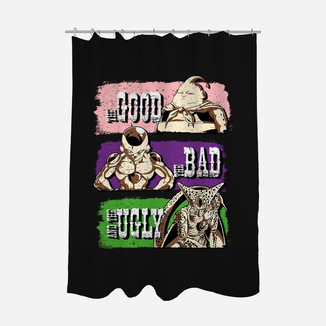 Good Bad Ugly DBZ-None-Polyester-Shower Curtain-Diego Oliver