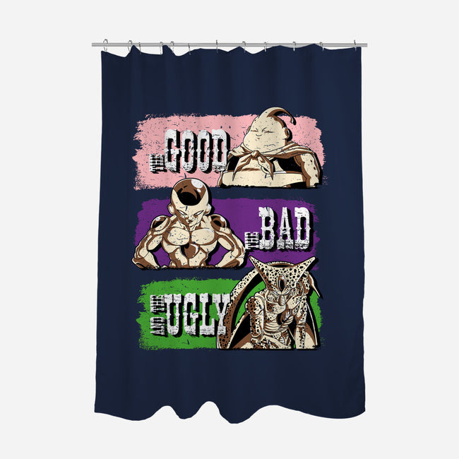 Good Bad Ugly DBZ-None-Polyester-Shower Curtain-Diego Oliver