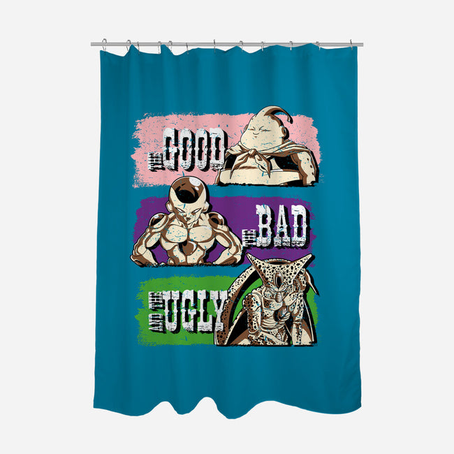Good Bad Ugly DBZ-None-Polyester-Shower Curtain-Diego Oliver