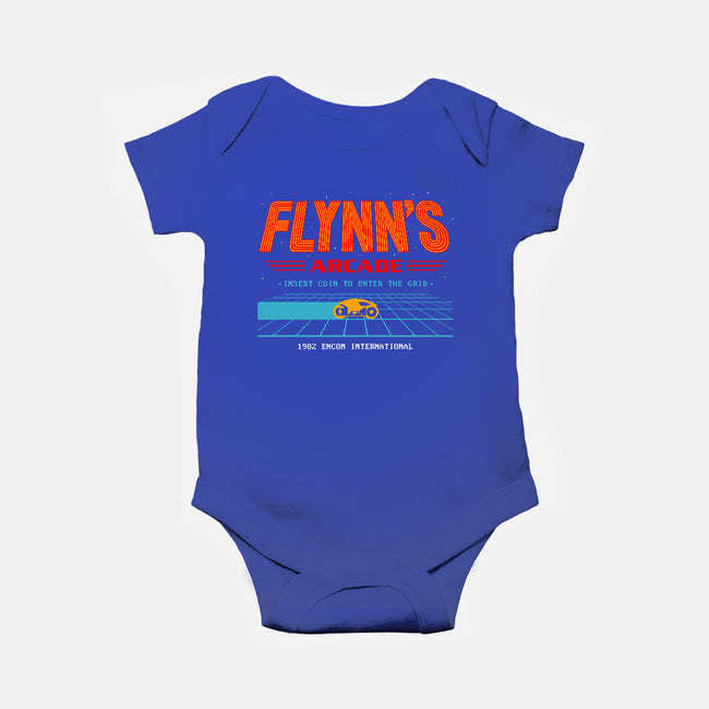 Enter The Grid 82-Baby-Basic-Onesie-retrodivision