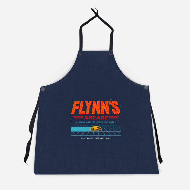 Enter The Grid 82-Unisex-Kitchen-Apron-retrodivision