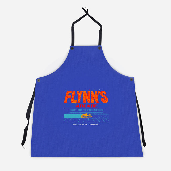 Enter The Grid 82-Unisex-Kitchen-Apron-retrodivision
