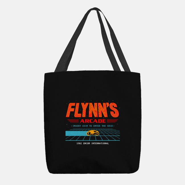 Enter The Grid 82-None-Basic Tote-Bag-retrodivision
