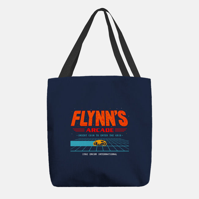Enter The Grid 82-None-Basic Tote-Bag-retrodivision