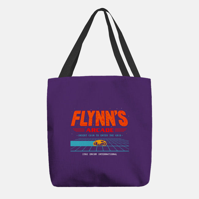Enter The Grid 82-None-Basic Tote-Bag-retrodivision