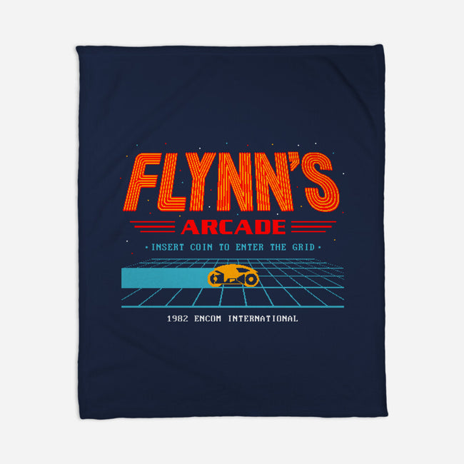 Enter The Grid 82-None-Fleece-Blanket-retrodivision