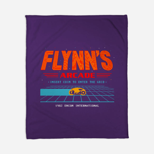 Enter The Grid 82-None-Fleece-Blanket-retrodivision
