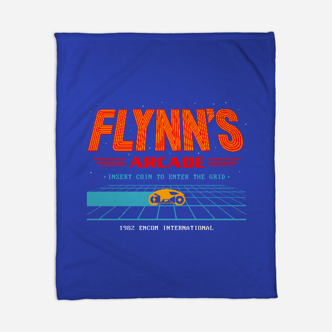Enter The Grid 82-None-Fleece-Blanket-retrodivision