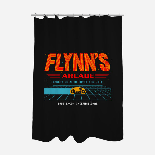 Enter The Grid 82-None-Polyester-Shower Curtain-retrodivision