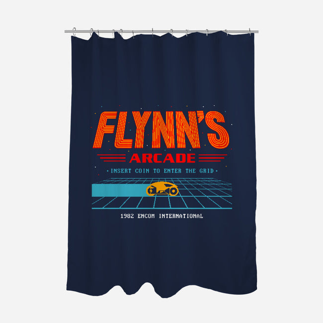 Enter The Grid 82-None-Polyester-Shower Curtain-retrodivision