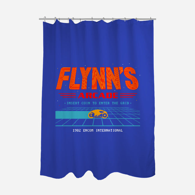 Enter The Grid 82-None-Polyester-Shower Curtain-retrodivision