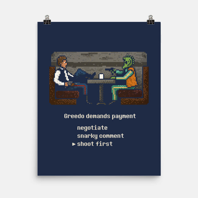 Greedo Demands Payment-None-Matte-Poster-kg07
