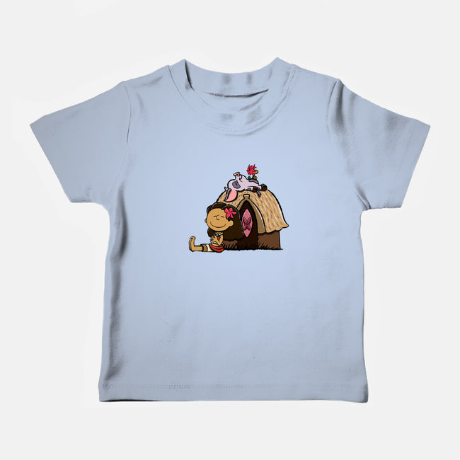 Happiness Is Considering The Coconut-Baby-Basic-Tee-DrawnByBryan
