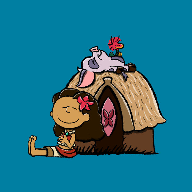 Happiness Is Considering The Coconut-Womens-Basic-Tee-DrawnByBryan