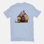 Happiness Is Considering The Coconut-Womens-Basic-Tee-DrawnByBryan