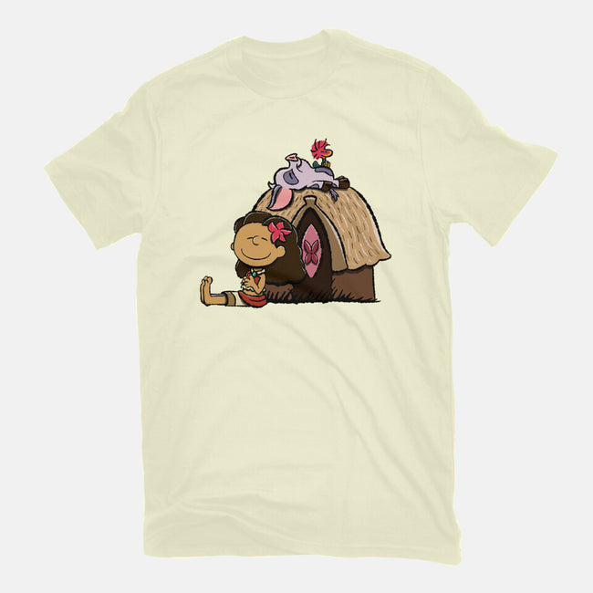 Happiness Is Considering The Coconut-Mens-Basic-Tee-DrawnByBryan