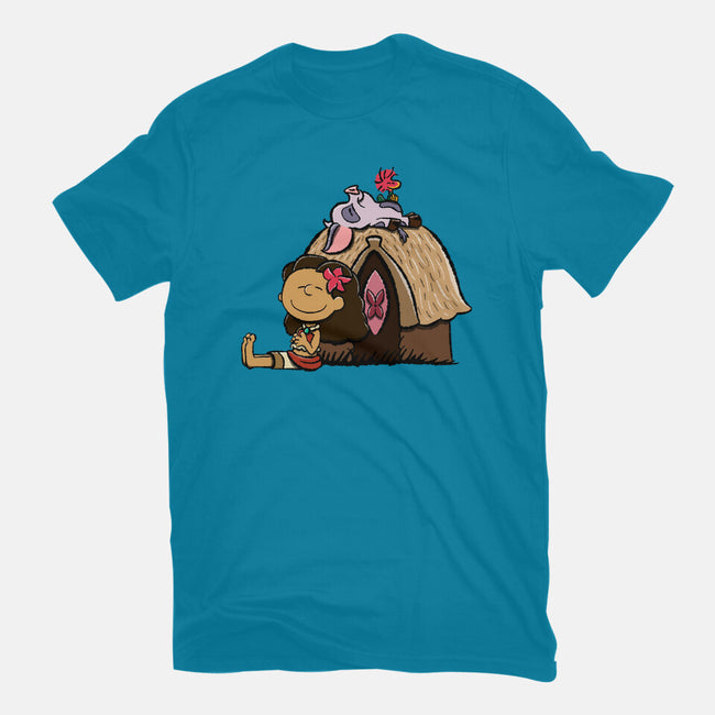 Happiness Is Considering The Coconut-Womens-Fitted-Tee-DrawnByBryan