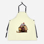 Happiness Is Considering The Coconut-Unisex-Kitchen-Apron-DrawnByBryan