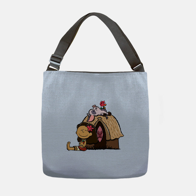 Happiness Is Considering The Coconut-None-Adjustable Tote-Bag-DrawnByBryan