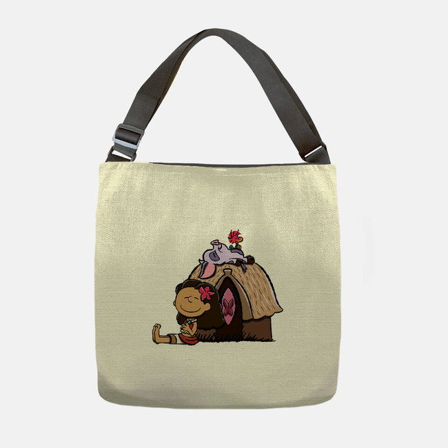 Happiness Is Considering The Coconut-None-Adjustable Tote-Bag-DrawnByBryan