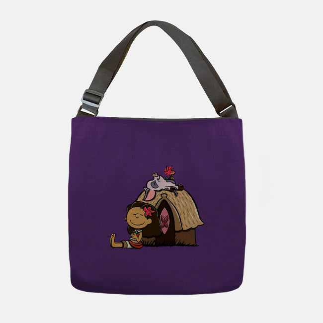 Happiness Is Considering The Coconut-None-Adjustable Tote-Bag-DrawnByBryan
