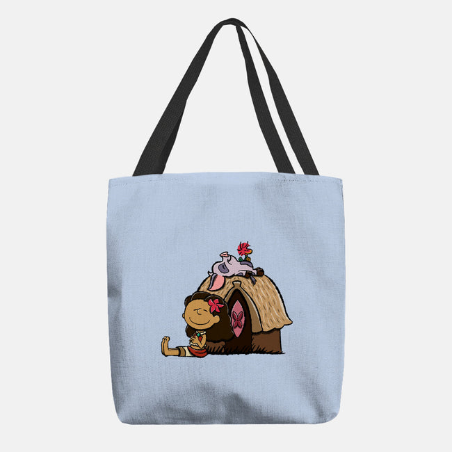 Happiness Is Considering The Coconut-None-Basic Tote-Bag-DrawnByBryan